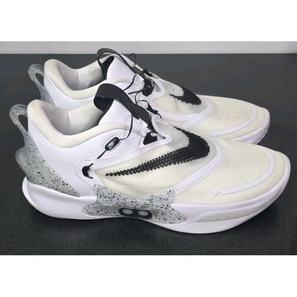 Nike Adapt BBโ 2.0 'Oreo' White/Black-Wolf Grey US Charger (BQ5397-101) Men 14